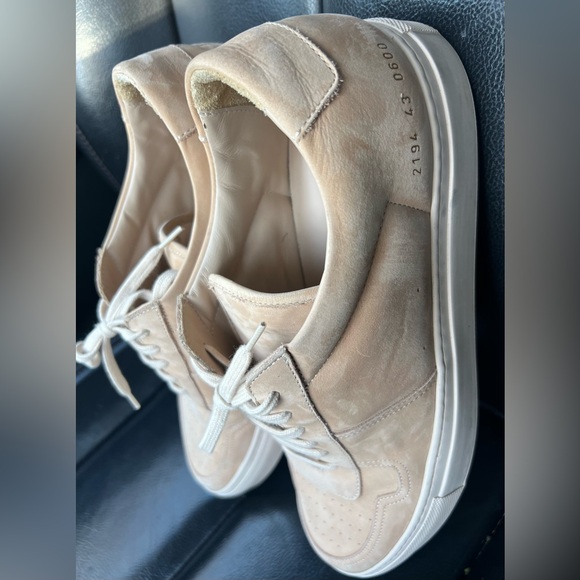 Common projects Achilles Mens Beige Tan Suede 43 US 10 - Picture 2 of 10